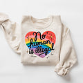 No Human Is Illegal Anti Trump Shirt Anti Trump Sweatshirt FDT Shirt Fuck Donald Trump Liberal Shirt Left Shirt Anti Maga Sweatshirt – Premium Graphic · Great Gift For Fans
