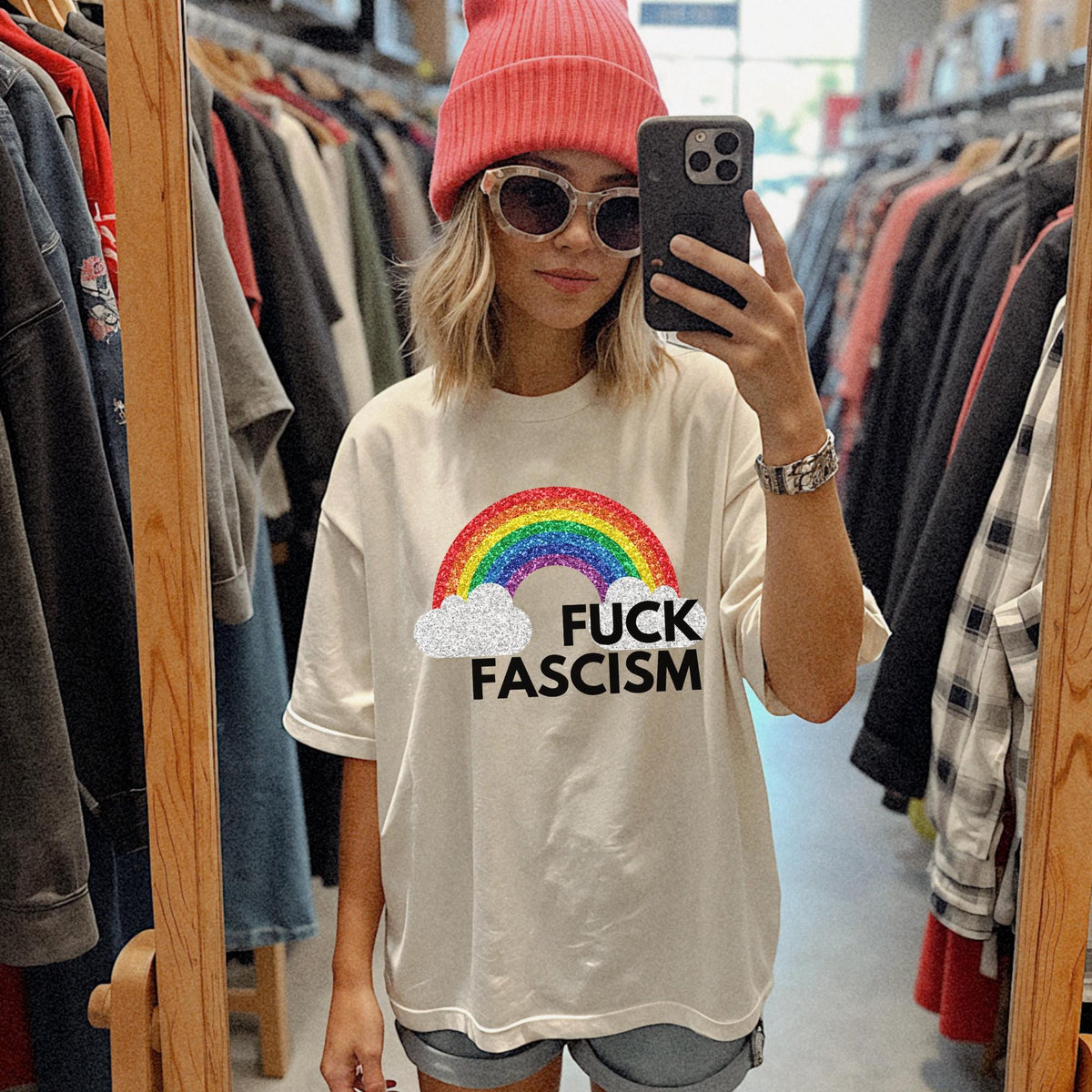 Fuck Fascism Social Justice Shirt Racial Equality Tee Anti Racist Shirt Political Tshirt Graphic Tee – Bold Style · High-Quality Print