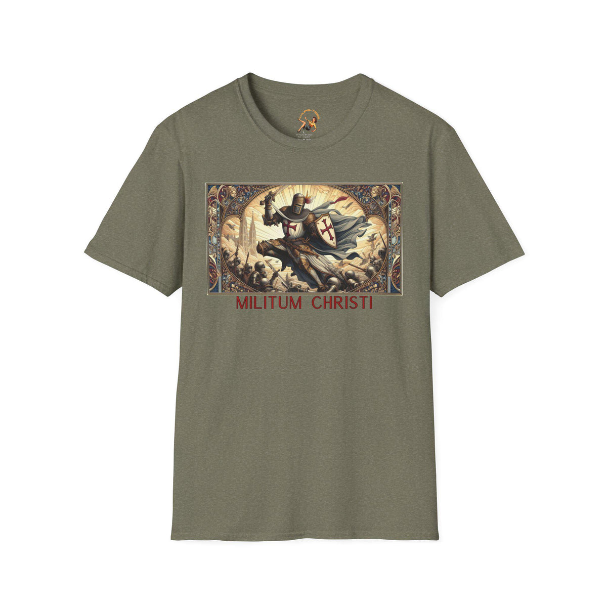 Militum Christi Shirt Templar Knight T Shirt Art Nouveau Catholic Tee Holy Order Knighthood Crusader Graphic Tee – Easygoing Wear · Trending Graphic Apparel