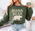 Mama Bear Sweatshirt Mom Life Crewneck Mother39s Day Gift Gender Neutral Jumper Family Outfit Top Cozy Parenting Pullover Sweatshirt – Bold Style · High-Quality Print