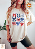 Checkered Bow T Shirt Coquette Bow Shirt Cute Bows Tee Retro Ribbon Shirt Red White Blue Bow Shirt Patriotic Aesthetic T Shirt Graphic Tee – Everyday Comfort · Top Pick For Any Outfit