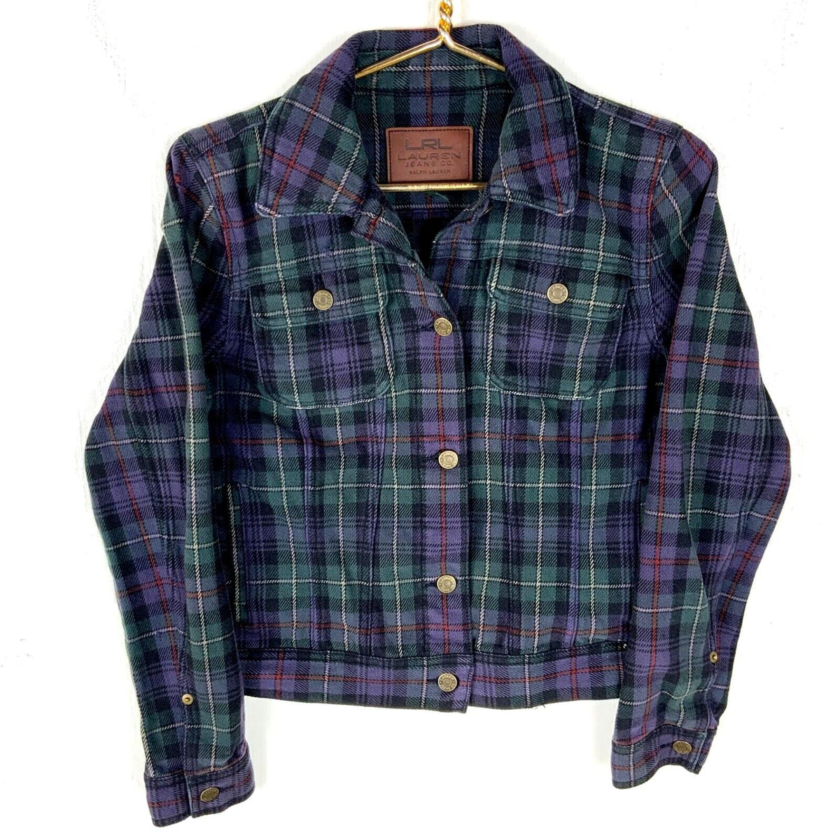 Lauren Ralph Lauren Women39s Plaid Flannel Jacket Medium Multicolor Graphic Tee – Cozy Vibes · Perfect For Daily Wear