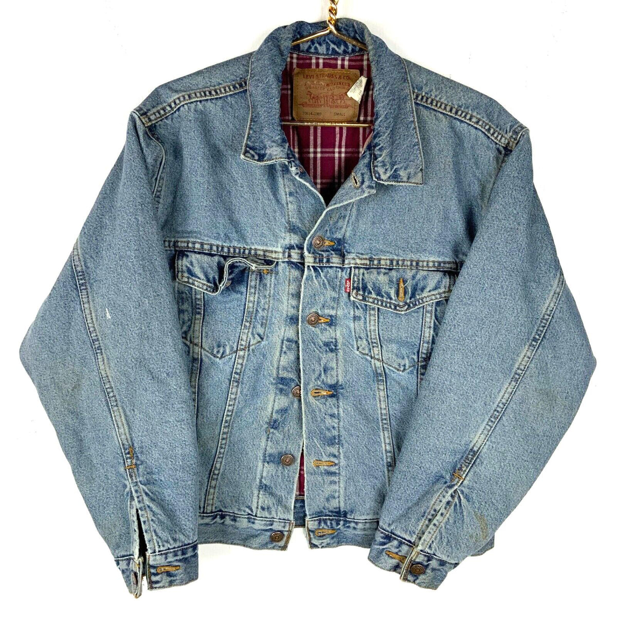 Vintage Levis Denim Jean Jacket Small Blue Light Wash Button Up Lined Red Tab Graphic Tee – Feel-Good Design · Must-Have Style