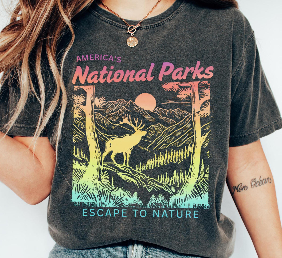 America39s National Parks Tshirt Gift Tee Hiking Shirt Escape To Nature Graphic Tee – Everyday Comfort · High-Quality Print