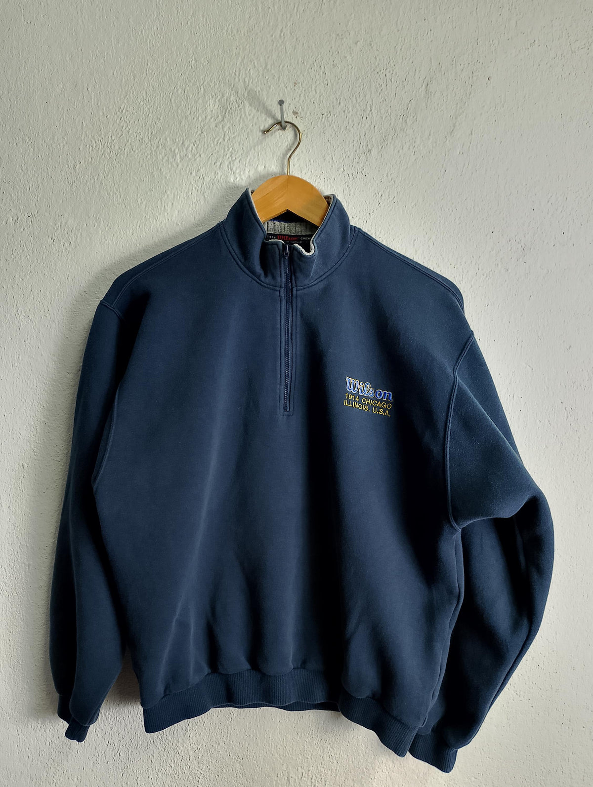 Vintage Wilson half zipper pullover sweatshirt Medium Sweatshirt – Easygoing Wear · Top Pick For Any Outfit