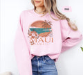 Vintage Maui Hawaii Sweatshirt Maui Sweater Hawaii Vacation Trip Souvenir Beach shirt Aloha State coconut girl gift Maui beachy Sweatshirt Sweatshirt – Fan Favorite · Trending Graphic Apparel