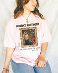 Florence Nightingale Lady with the Lamp Art History Tee Shirt for Science Teacher or Nursing Professor Famous Painting by Henrietta Rae Graphic Tee – Feel-Good Design · Trending Graphic Apparel