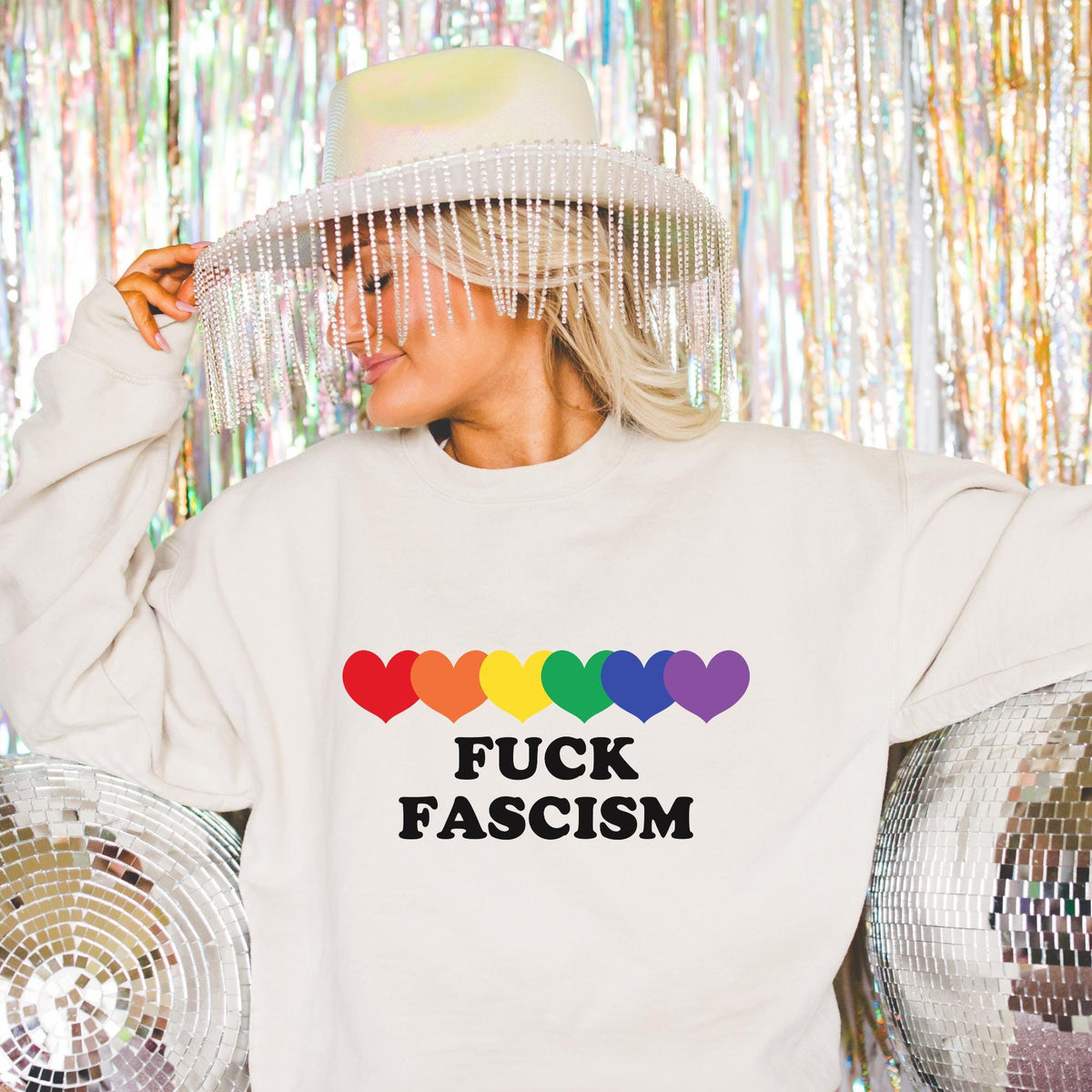 Fuck Fascism Sweatshirt Fuck The Patriarchy Oligarchy Resistance Anti Fascist Capitalism Protest Clothing Top Trending Shirts That Go Hard Sweatshirt – Bold Style · Perfect For Daily Wear