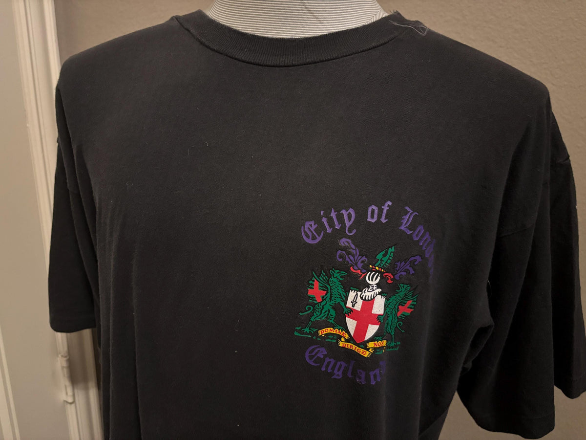 Vintage 90s City Of London England SigIl Tshirt XL Graphic Tee – Feel-Good Design · Top Pick For Any Outfit