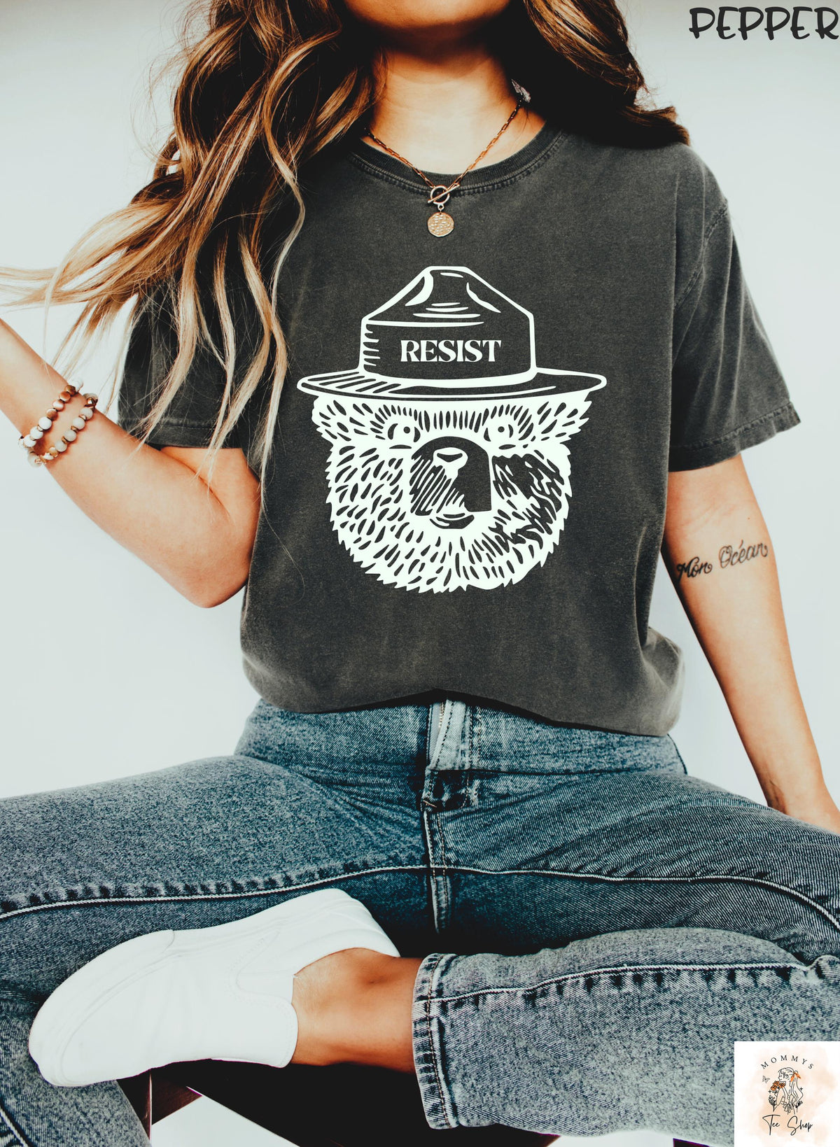 Smokey Bear Resist Shirt Environmental Activism Tee Retro National Park Shirt Protest Graphic T Shirt Women Graphic Tee – Bold Style · Trending Graphic Apparel