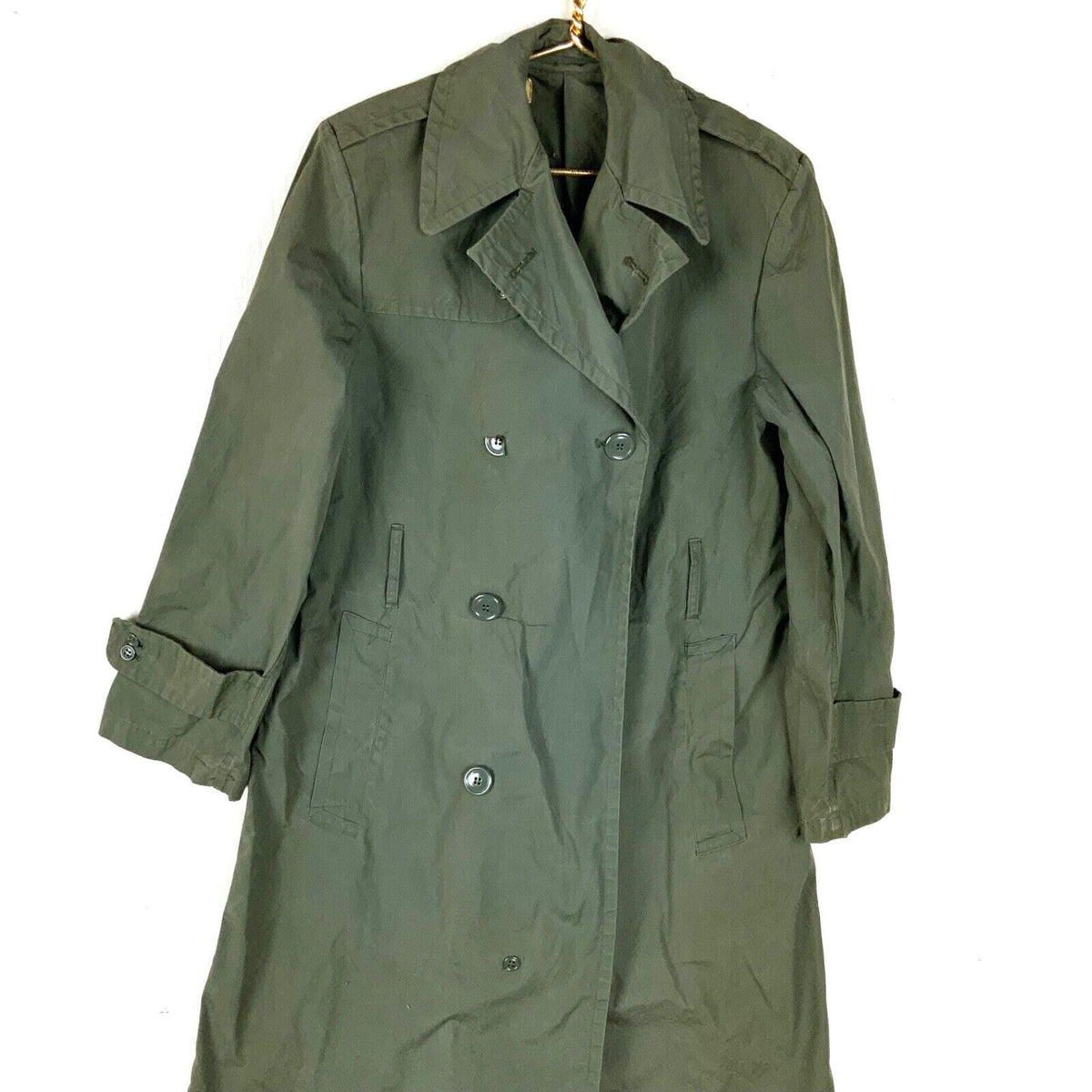 Vintage Us Army Raincoat Size 34R Green Button Up Vietnam Era 1968 Graphic Tee – Warm & Stylish · High-Quality Print