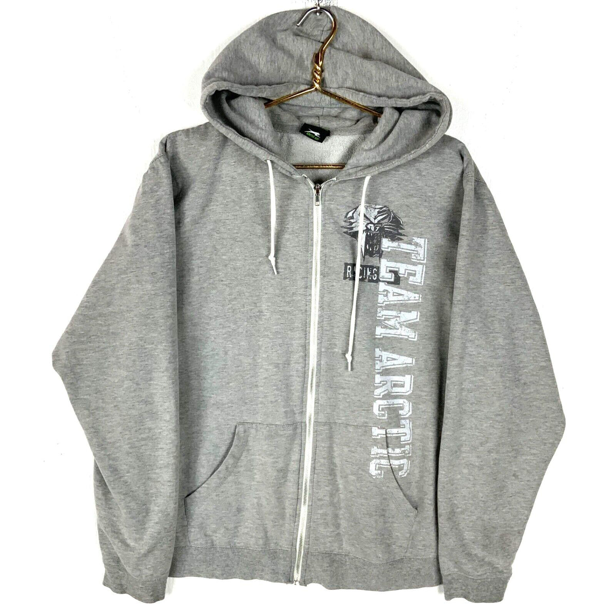Vintage Arctic Cat Sweatshirt Hoodie Size Large Gray Full Zip Team Arctic Racing Hoodie – Soft Feel · Trending Graphic Apparel