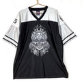 Vintage Y2K Jnco Jeans Jersey Size XL Black Skull Flames Dice VNeck Pullover Jersey – Premium Graphic · Must-Have Style