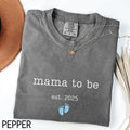 Personalized Mama To Be Shirt Pregnancy Reveal Shirt Baby Boy Announcement Shirt Pregnant Mom Gift Custom New Mom Gift Maternity Shirt Graphic Tee – Feel-Good Design · Perfect For Daily Wear