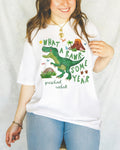 Last Day of School Preschool Teacher Tee Shirt with Dinosaur What a RawrSome Year Funny Saying Class Dismissed TShirt for Preschool Crew Graphic Tee – Fan Favorite · High-Quality Print
