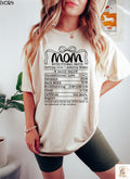 Mom Nutrition Facts Shirt Funny Mom Life Tee Vintage Mother39s Day Shirt Cute Mom T Shirt Gift for Mom Graphic Tee – Soft Feel · High-Quality Print