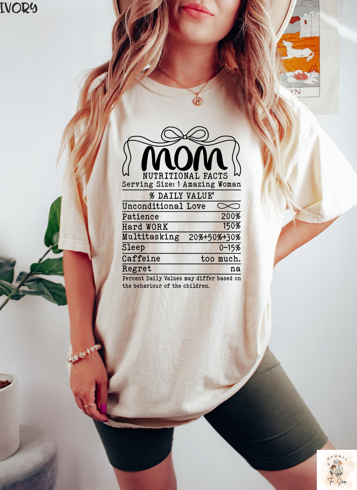 Mom Nutrition Facts Shirt Funny Mom Life Tee Vintage Mother39s Day Shirt Cute Mom T Shirt Gift for Mom Graphic Tee – Soft Feel · High-Quality Print