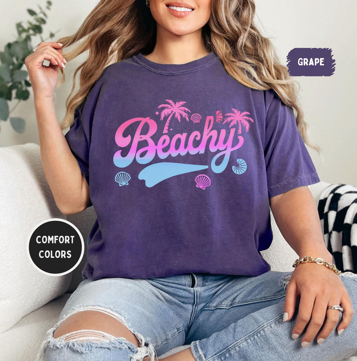 Beachy Comfort Colors Unisex TShirt Casual Ocean Theme Tee Soft Beach Shirt Vacation Top Coastal Apparel Summer Vibes Oversized Tee Graphic Tee – Warm & Stylish · Trending Graphic Apparel