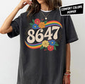 Retro 8647 Floral Rainbow Shit Democrat 8647 Vintage T Shirt Liberal Shirt Pro Immigration Shirt Pride Month Shirt Graphic Tee – Cozy Vibes · Top Pick For Any Outfit