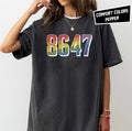 8647 Rainbow Typography Retro Shit Democrat 8647 T Shirt Liberal Shirt Pro Immigration Shirt Inclusion And Equality Tee Graphic Tee – Cozy Vibes · Great Gift For Fans