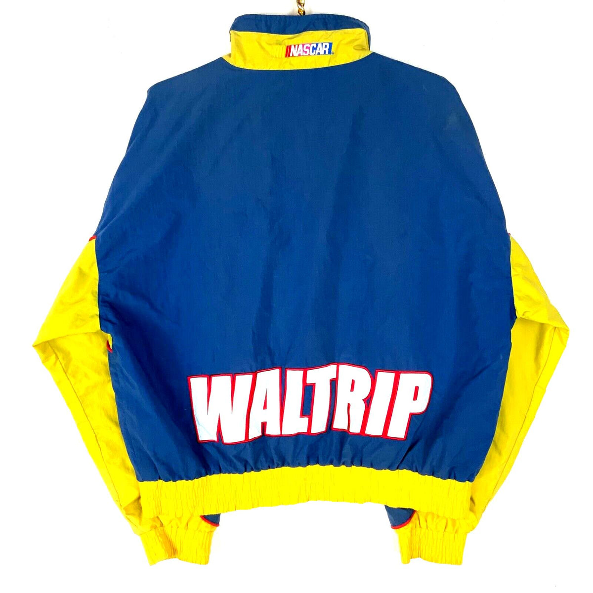 Vintage Nascar Windbreaker Jacket XL Blue Full Zip Chase Michael Waltrip Graphic Tee – Easygoing Wear · High-Quality Print