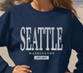 Seattle Sweatshirt Womens Seattle Washington Crewneck Seattle Gift Souvenir Sweatshirt – Warm & Stylish · Trending Graphic Apparel