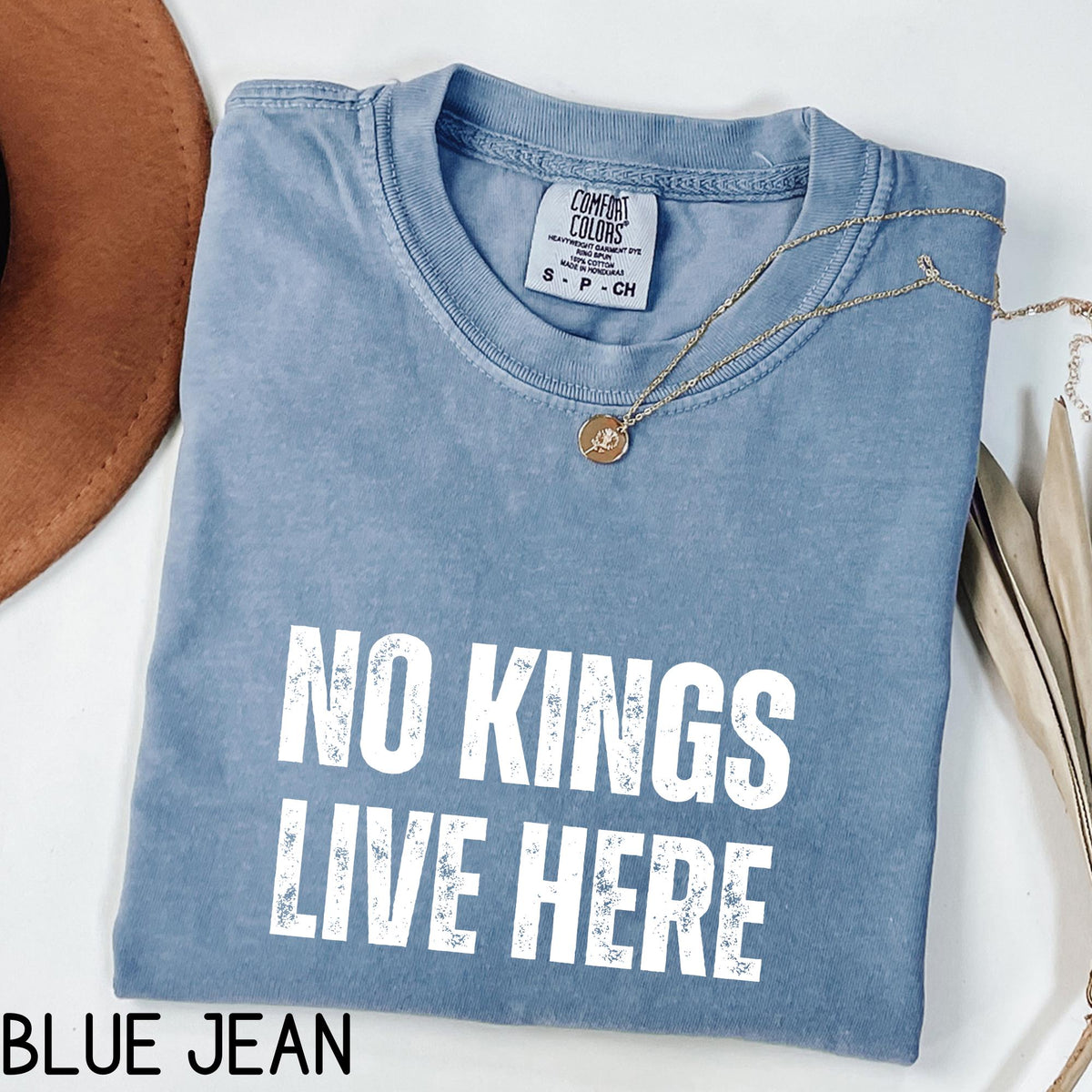 No Kings Live Here Shirt Liberal Protest Shirt Political Democratic Social Justice Tshirt Support Democracy Gift Graphic Tee – Bold Style · Great Gift For Fans