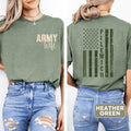 Custom Army T shirts for Military Family Members Graphic Tee – Everyday Comfort · Great Gift For Fans