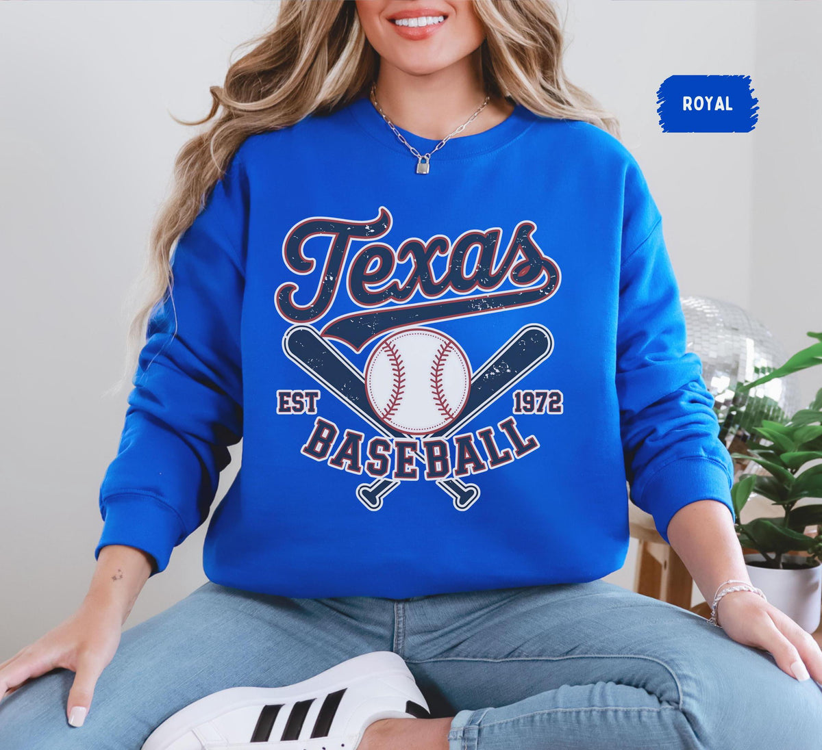 Texas Baseball Crewneck Sweatshirt Team Fan Apparel Sports Sweatshirt Unisex Baseball Fan Gift Team Spirit Apparel Sweatshirt – Everyday Comfort · Top Pick For Any Outfit
