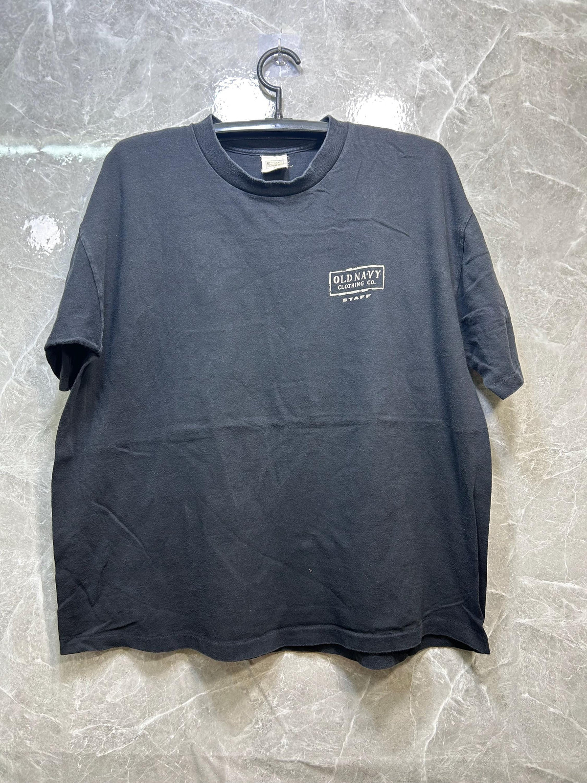 Vintage Old Navy Clothing Co Staff 00s T Shirt Size L Graphic Tee – Premium Graphic · Must-Have Style