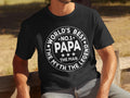 World39s Best Papa TShirt No1 The Man The Myth The Legend Fathers Day Gift Mens T Shirt For Fathers Day Dad T Shirt Graphic Tee – Bold Style · Great Gift For Fans