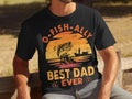 Fathers Day Gift for Dad Mens T Shirt for Fathers Day Dad T Shirt OFishAlly Best Dad Ever Graphic Tee Funny Fishing Dad Shirt Graphic Tee – Warm & Stylish · Must-Have Style