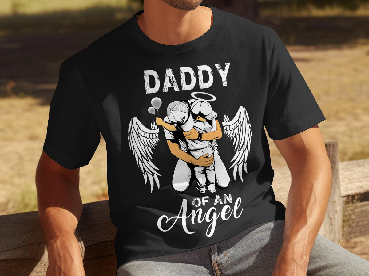 Fathers day gift for dad t shirt Mens t shirt for fathers day Dad t shirt for angel daddy Fathers day gift Dad angel t shirt Graphic Tee – Cozy Vibes · Trending Graphic Apparel