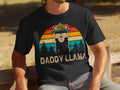 Daddy Llama TShirt Funny Dad Tee Fathers Day Gift Retro Style Mens T Shirt For Fathers Day Dad T Shirt Daddy Llama Shirt Graphic Tee – Cozy Vibes · Must-Have Style