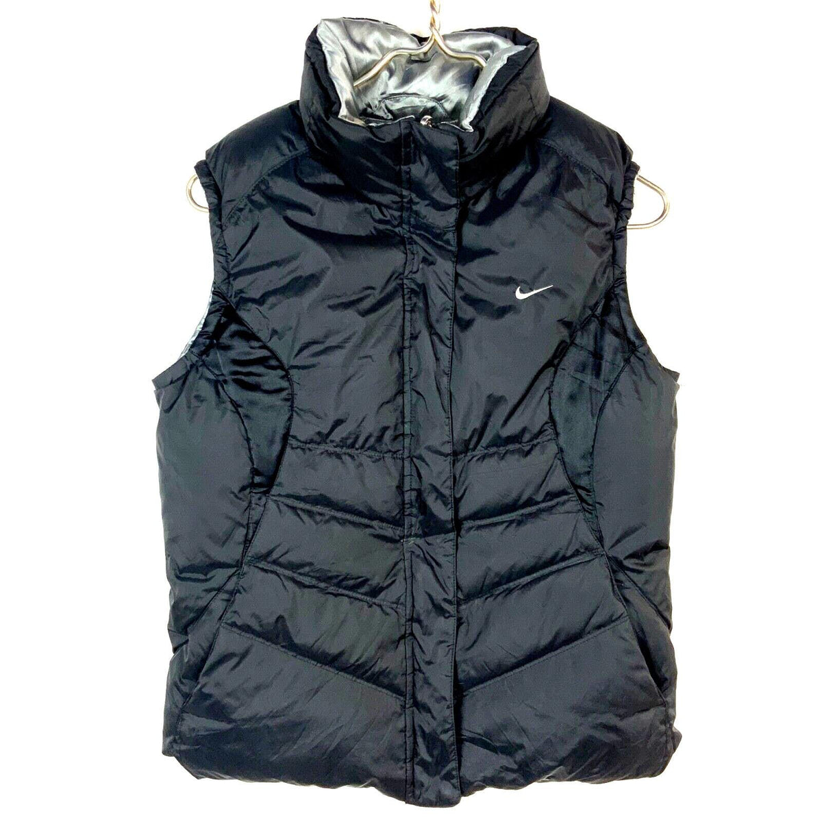 Nike Women39s Down Puffer Vest Medium Black Full Zip Reversible Graphic Tee – Bold Style · Perfect For Daily Wear