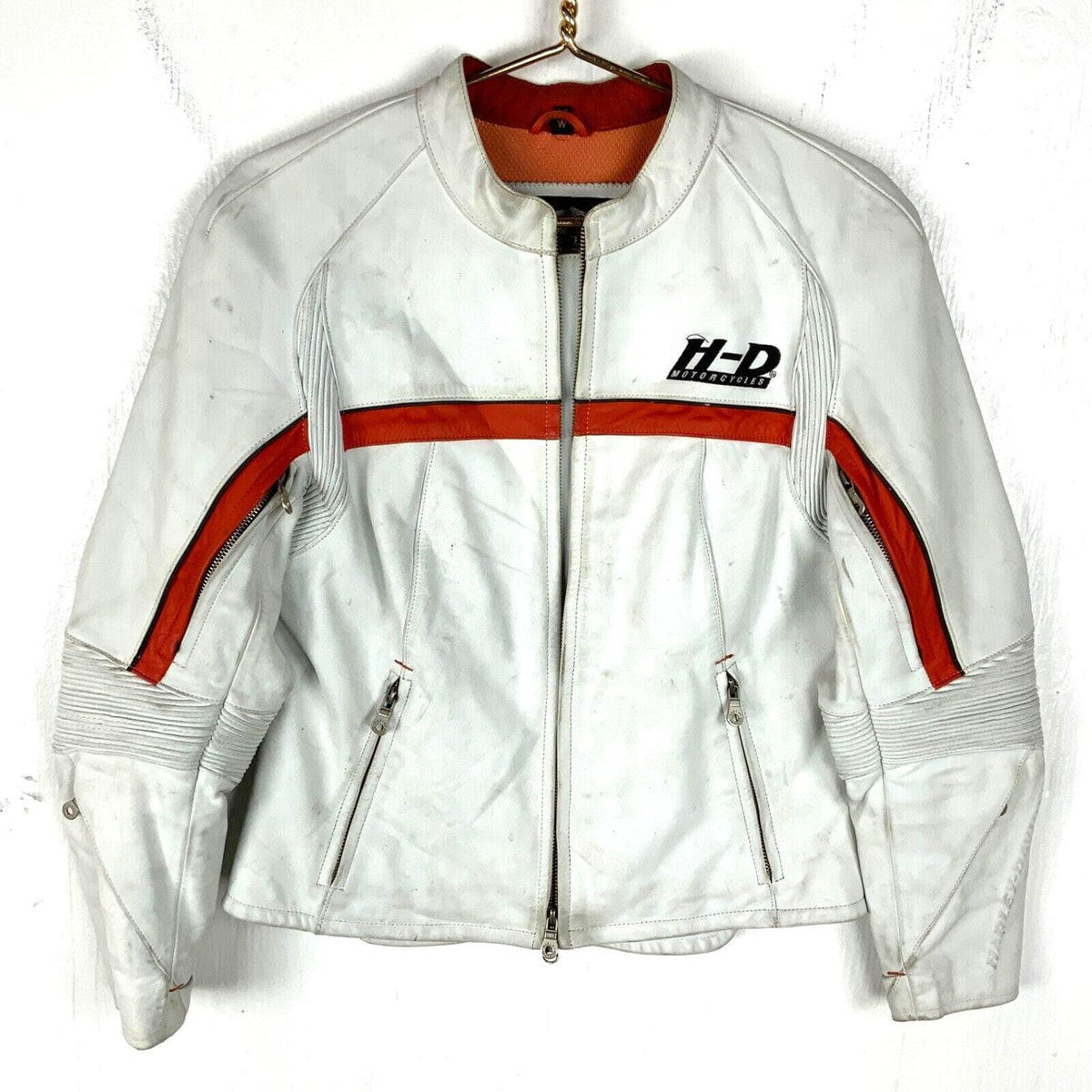 Harley Davidson Women39s Leather Motorcycle Jacket Medium White Full Zip Graphic Tee – Easygoing Wear · Trending Graphic Apparel