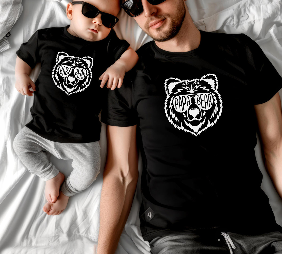 Bren Familie T Shirt Set Perfektes Geschenk zur Taufe fr Eltern KinderGeschwisterVatertagsgeschenkPerfekt als Muttertagsgeschenk Graphic Tee – Warm & Stylish · High-Quality Print