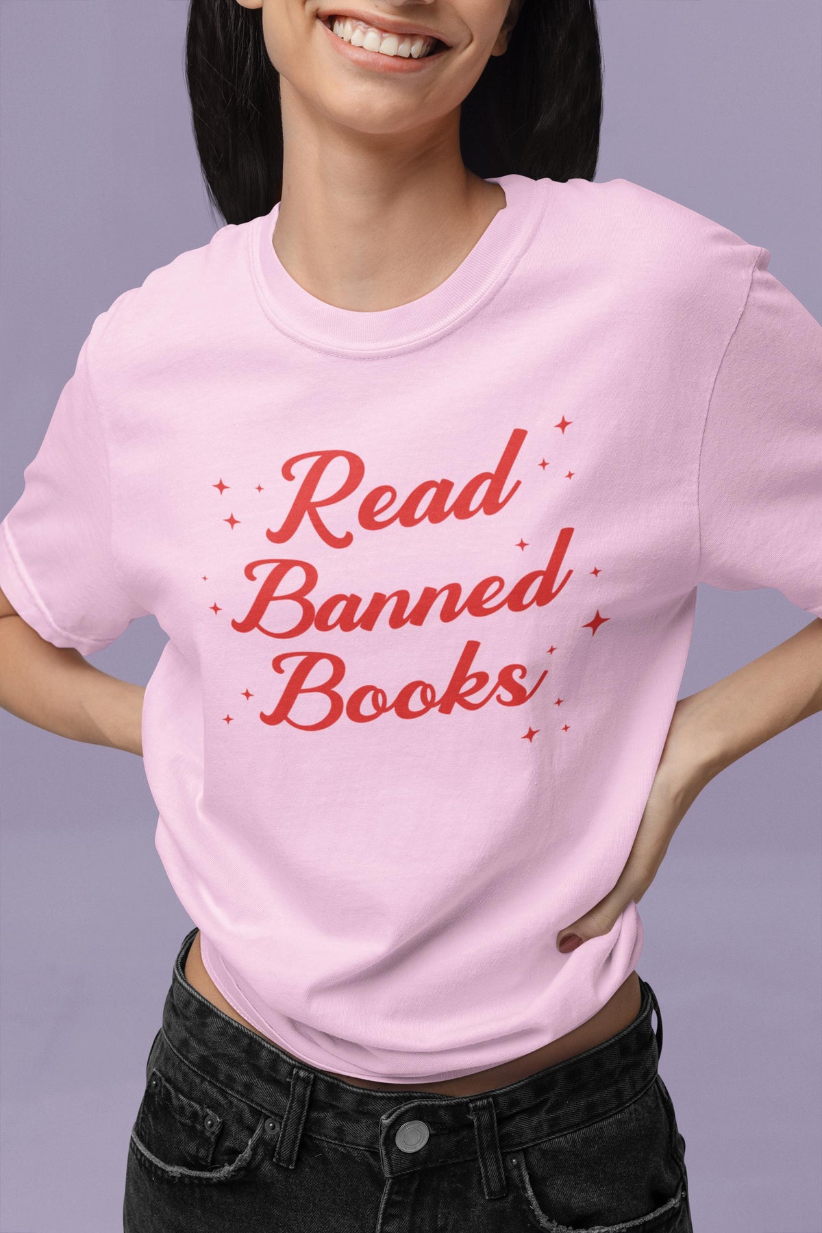 Read Banned Books Tee Shirt with Stars Gift for Librarian or Bookworm Who Loves Reading Cute Bookish Tee Shirt for Reader or Book Lover Graphic Tee – Everyday Comfort · Top Pick For Any Outfit
