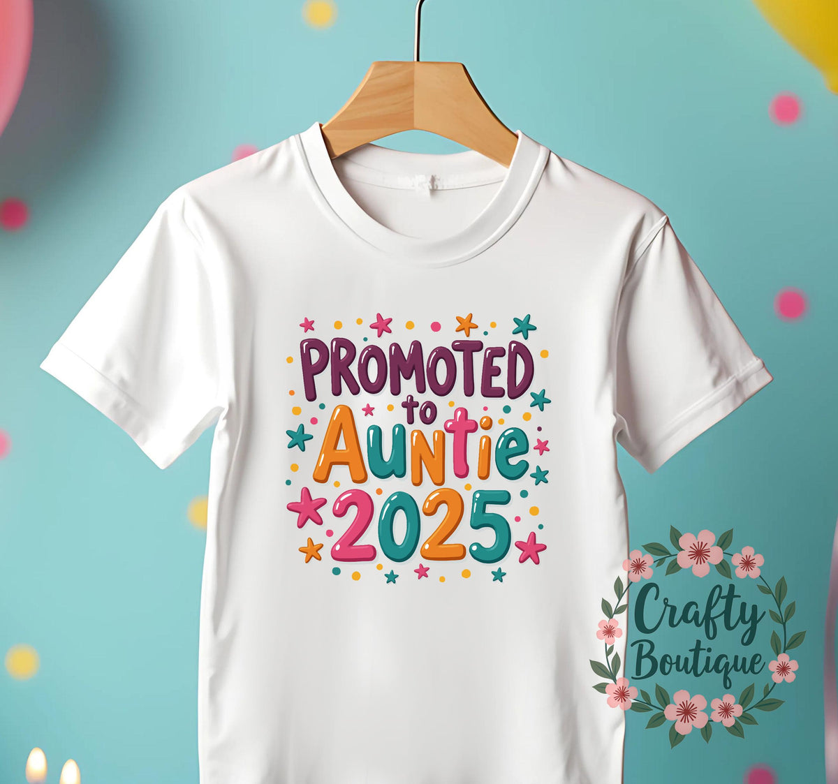 Promoted To Auntie 2025 Baby Announcement Tshirt New Family Member Shirt Auntie Gift Pregnancy Reveal Godmother Aunt T Shirt 1183 Graphic Tee – Everyday Comfort · Top Pick For Any Outfit