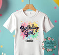 Birthday Girl Tshirt Kids Birthday Tee 2025 Party Shirt Personalised Tshirt Colourful Glow Party Tee Birthday Gift Idea T Shirt 1163 Graphic Tee – Fan Favorite · Perfect For Daily Wear