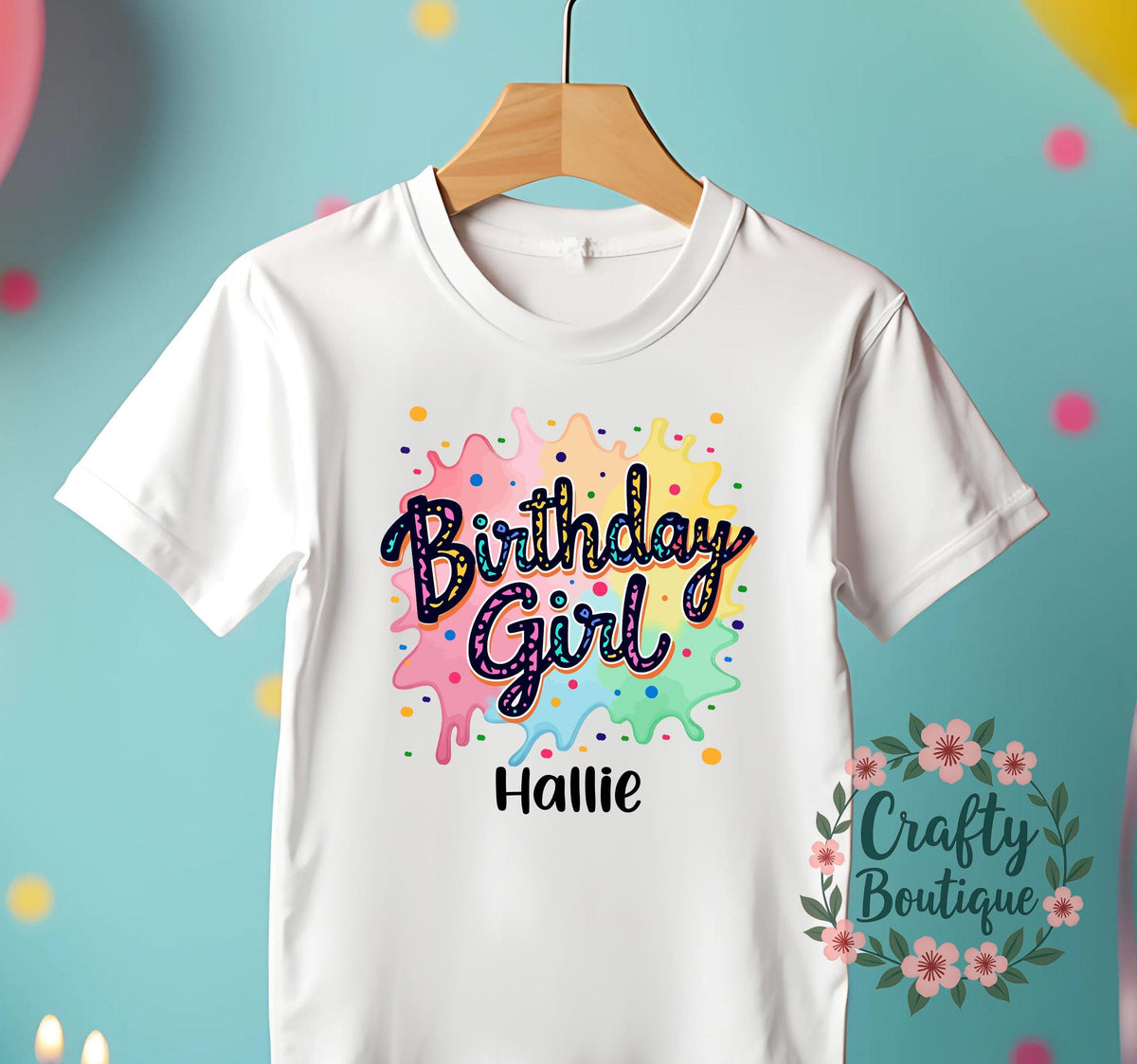 Birthday Girl Tshirt Kids Birthday Tee 2025 Party Shirt Personalised Tshirt Colourful Glow Party Tee Birthday Gift Idea T Shirt 1163 Graphic Tee – Fan Favorite · Perfect For Daily Wear
