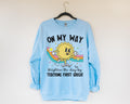 First Grade Teacher Sweatshirt Matching First Grade Crew Shirt for First Day of School Groovy Retro Aesthetic Teacher Appreciation Gift Sweatshirt – Feel-Good Design · Trending Graphic Apparel