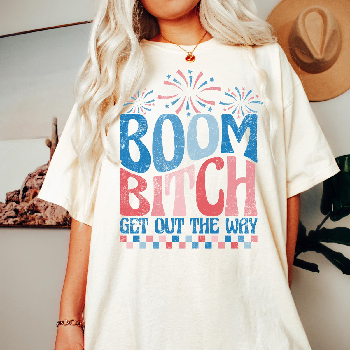 Boom Bitch Get Out The Way Shirt July 4th TShirt Usa Patriotic Tee 4th of July Party TShirt Trendy Usa Celebration Shirt Boom Bitch Graphic Tee – Cozy Vibes · High-Quality Print