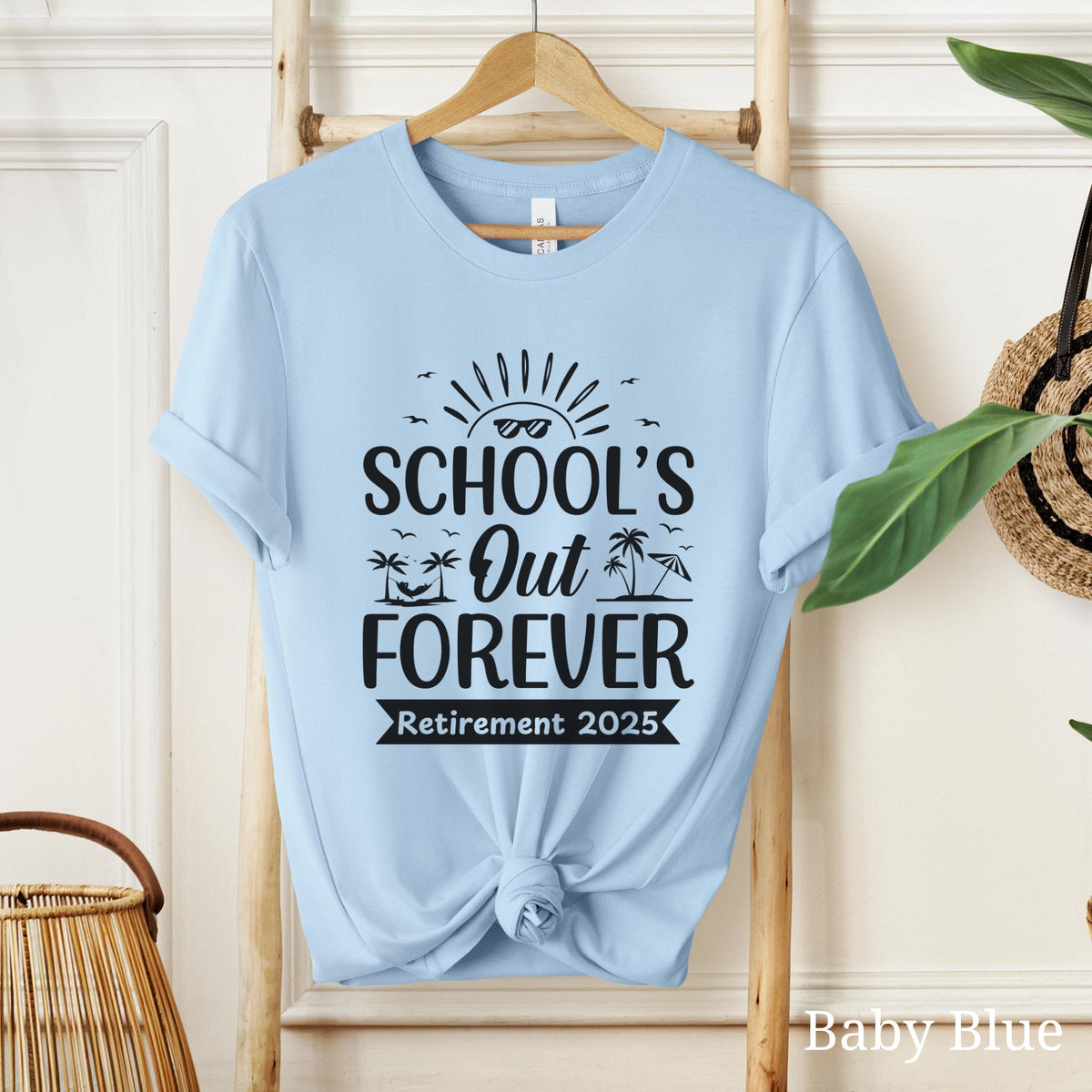 2025 Teacher Retirement Shirt School39s Out Forever Teacher Retirement 2025 Retired Teacher Gift New Retired Shirt Retirement Gift Graphic Tee – Easygoing Wear · Perfect For Daily Wear