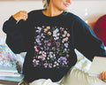 Sweet Pea Flower Sweatshirt Mom Who Loves Flowers April Birth Month Gift for Mother39s Day Cute Birthday Present for Daughter who Gardens Sweatshirt – Aesthetic Look · Trending Graphic Apparel