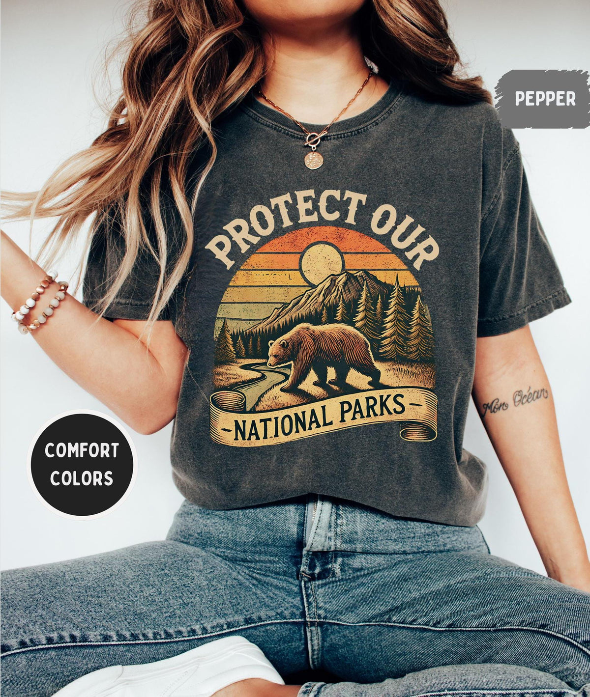 Retro Protect our National Parks Tshirt Vintage National Parks Shirt Nature Lover Gift EcoFriendly Tee Outdoor Adventure Clothing Graphic Tee – Bold Style · Great Gift For Fans