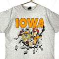 Vintage Looney Tunes Tshirt XL Gray Made In Usa 1994 Ncaa Iowa Hawkeyes 90s Graphic Tee – Soft Feel · Great Gift For Fans