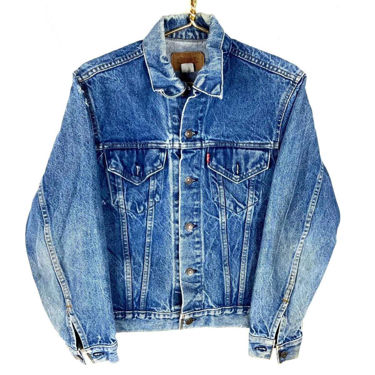 Vintage Levis Denim Jean Jacket Medium Blue 40 Small Wash 1970s 70505 Usa Graphic Tee – Feel-Good Design · Great Gift For Fans
