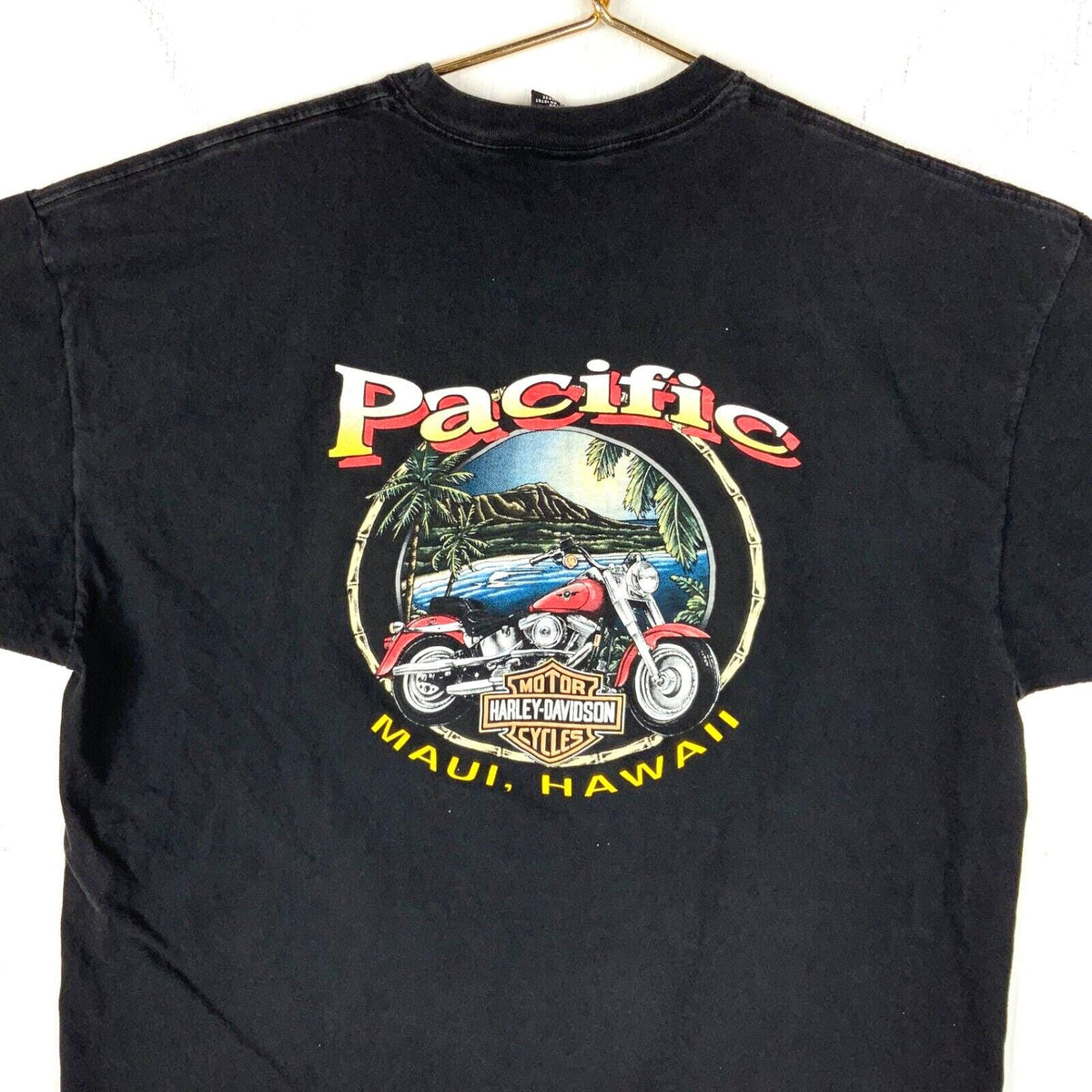 Vintage Harley Davidson TShirt 2XL Made In Usa Pacific Hawaii Ride In Paradise Graphic Tee – Bold Style · High-Quality Print