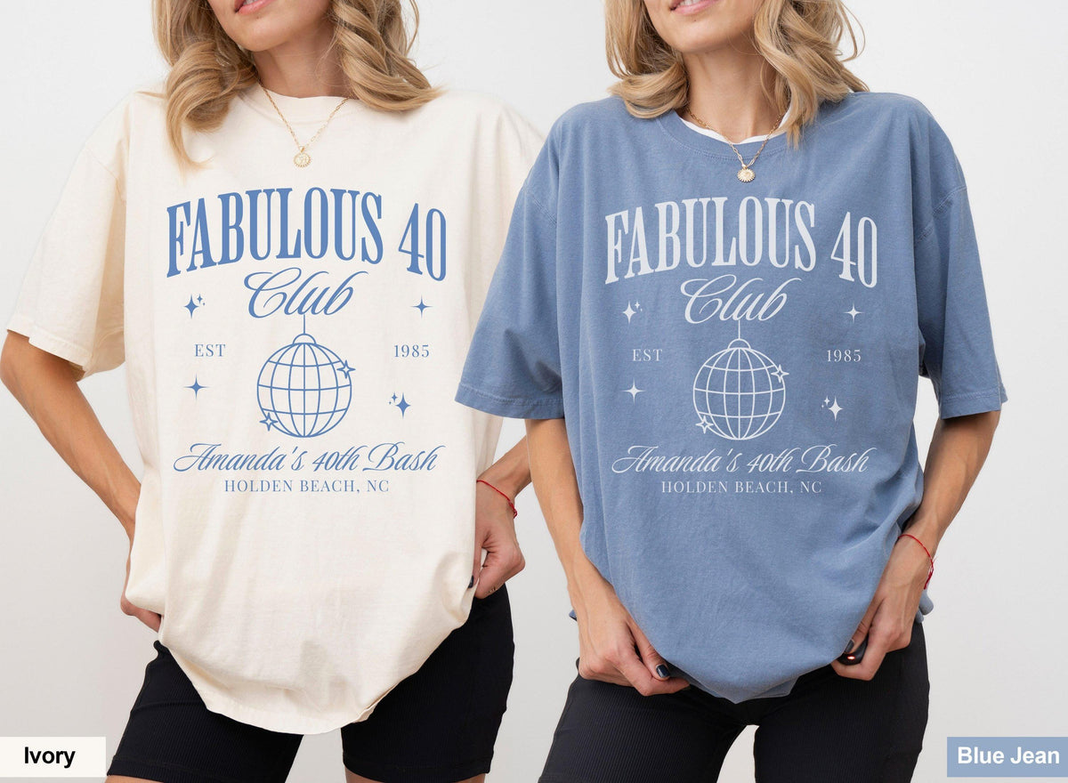 40th Birthday Shirt Custom Comfort Colors Birthday Girl TShirt Matching Personalized Girls Trip Tee 30th Birthday Outfit Social Club T Graphic Tee – Premium Graphic · Trending Graphic Apparel